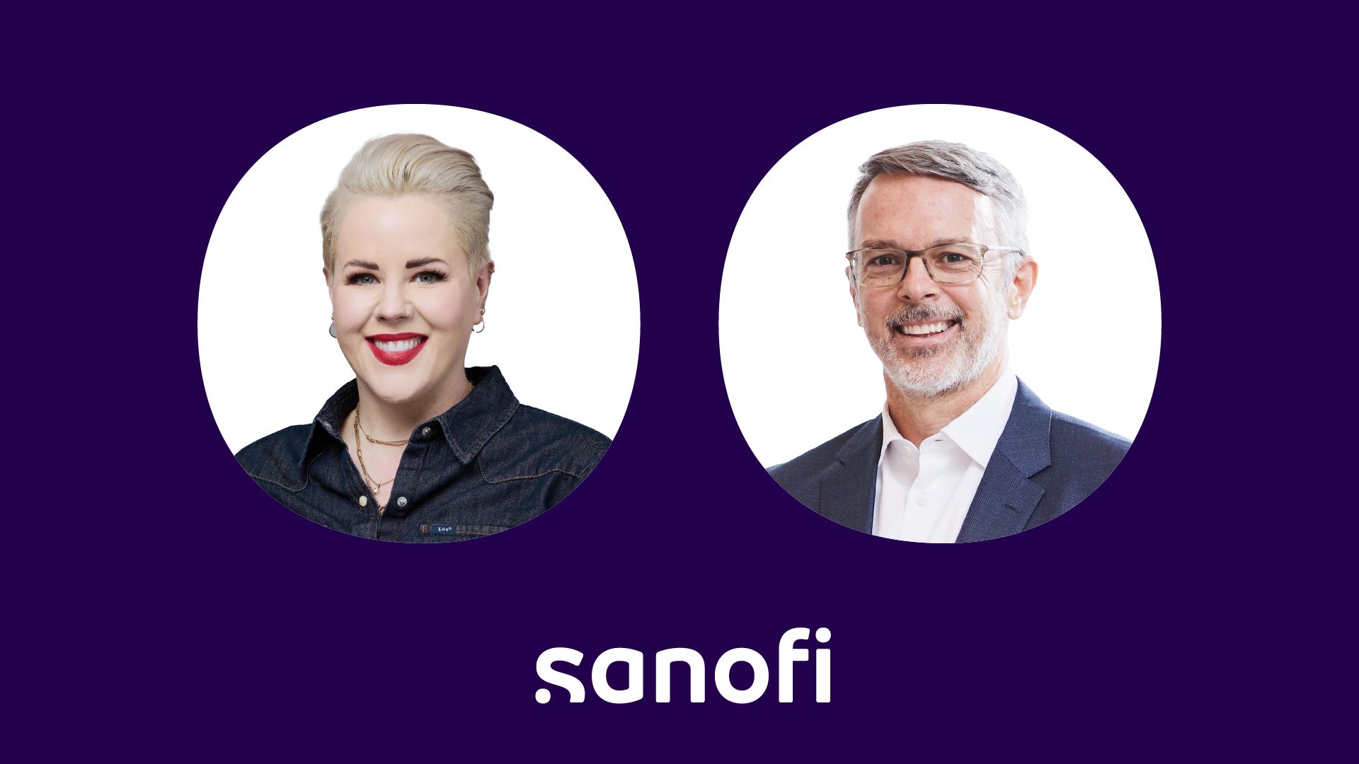 Headshots of Elizabeth Franklin, Head of US Public Affairs and Patient Advocacy, Oncology and Tom Snow, General Manager of US Oncology