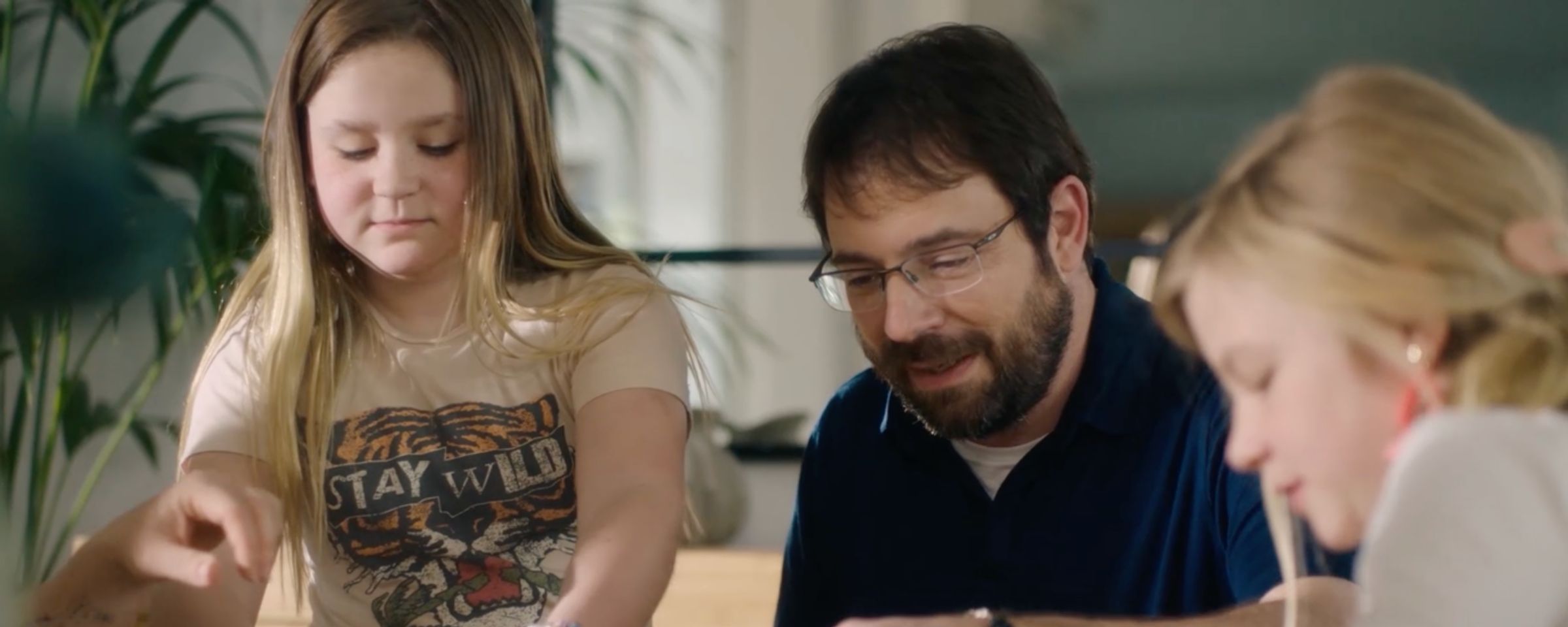 Mark, who lives with severe hemophilia A, with his two young daughters.