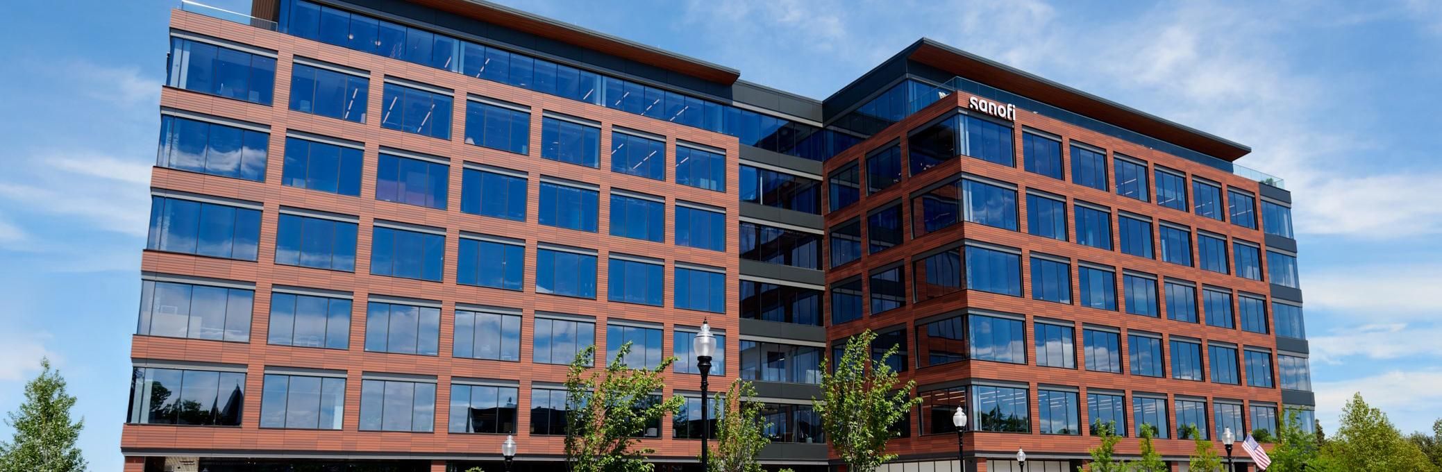 Exterior shot of Sanofi’s Morristown site.